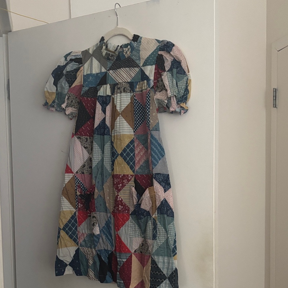 Doen Amarillo patchwork dress